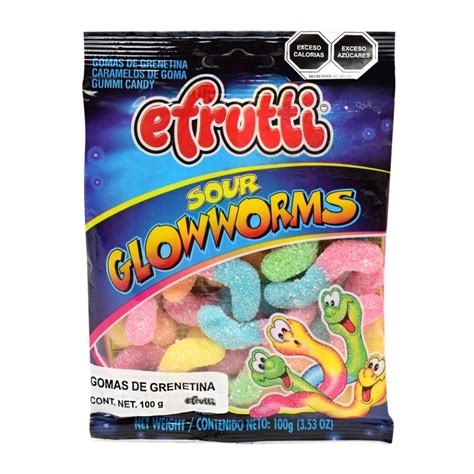 Gomitas E Frutti gusanitos de colores 100 g .